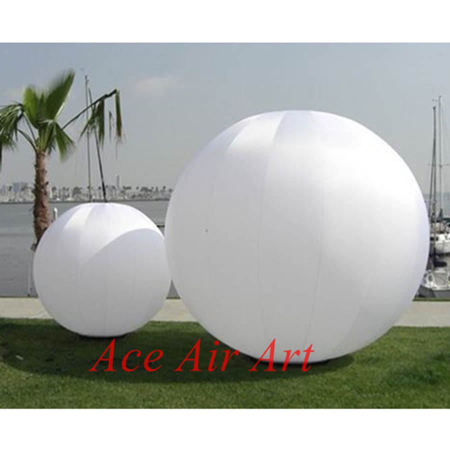Party Event Supplier - Boule ronde blanche gonflable, décoration pour