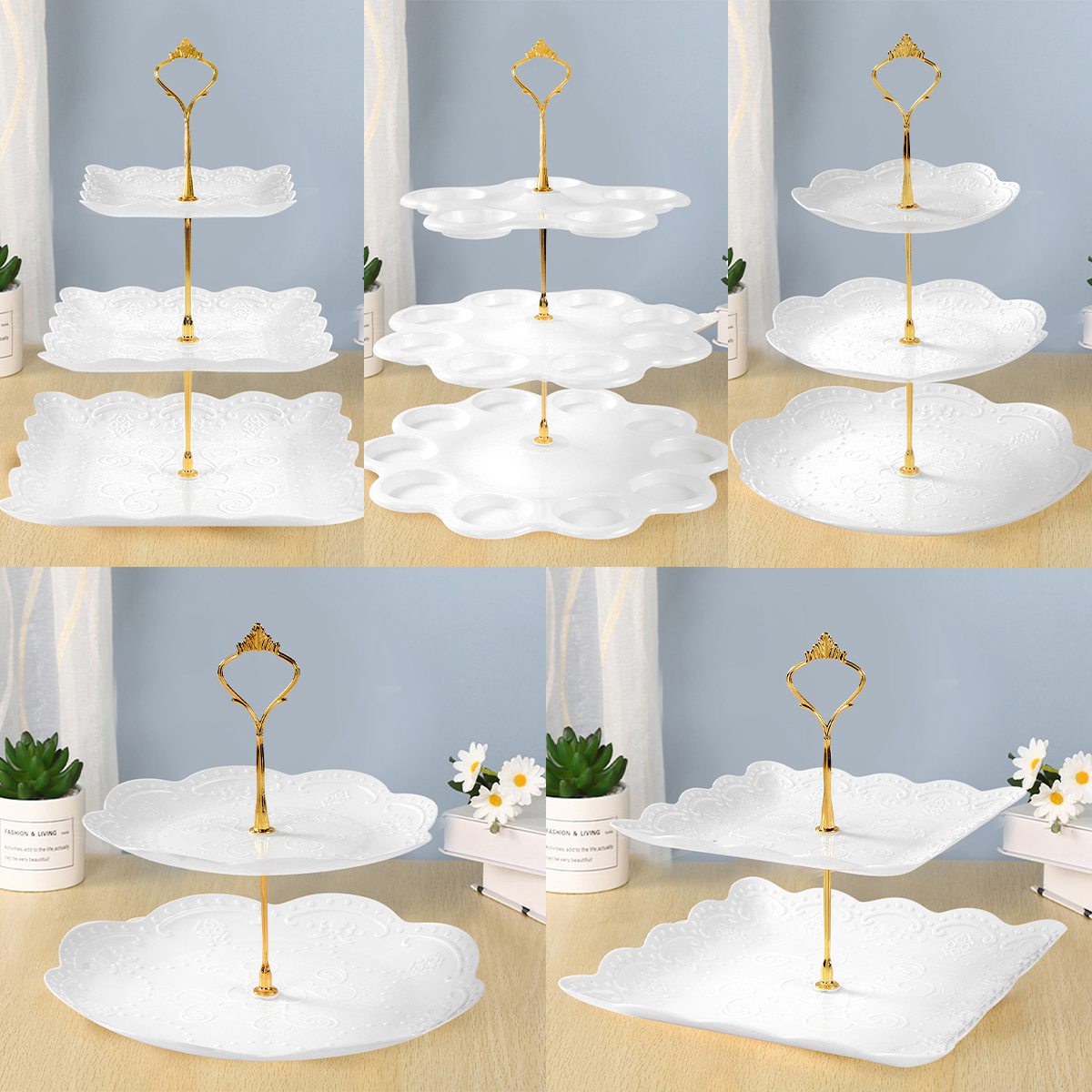 Cupcake Stand Tier - Présentoir à Gâteaux Amovible de Style