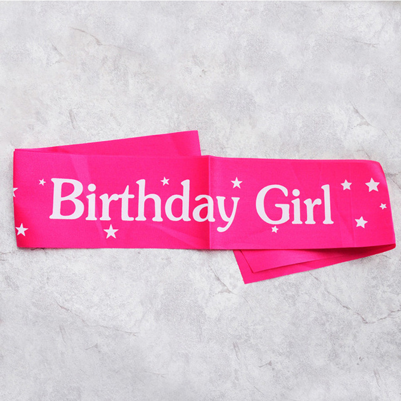 Birthday Sash Glitter - Ceinture d'Anniversaire en Satin à Paillettes