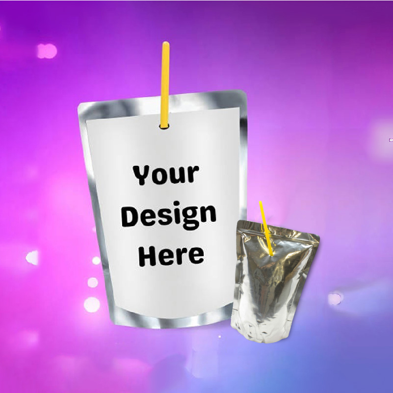 Party Event Supplier - Étiquette personnalisée pour pochette de jus,