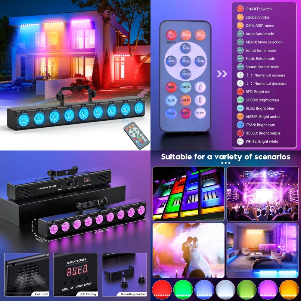 Event Party Dj - Projecteur mural RGB 36W pour éclairage