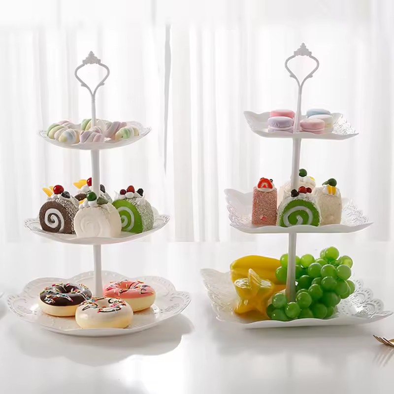 Cupcake Stand Tier - Présentoir à gâteaux à 3 niveaux,