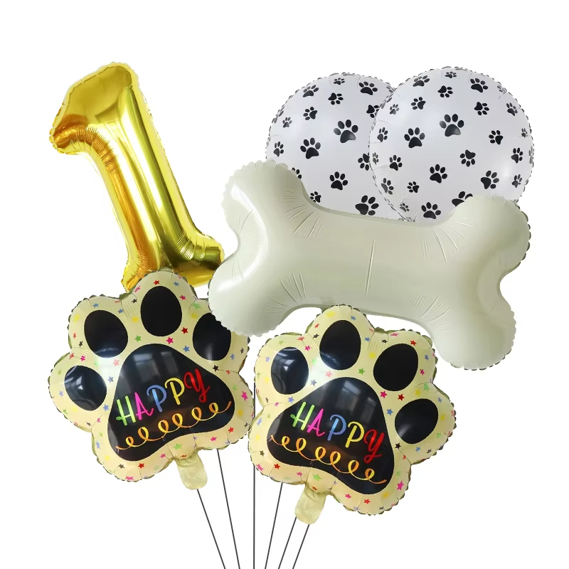 Let'S Party Event Supply - Ballons dorés WOOF, fournitures pour fête