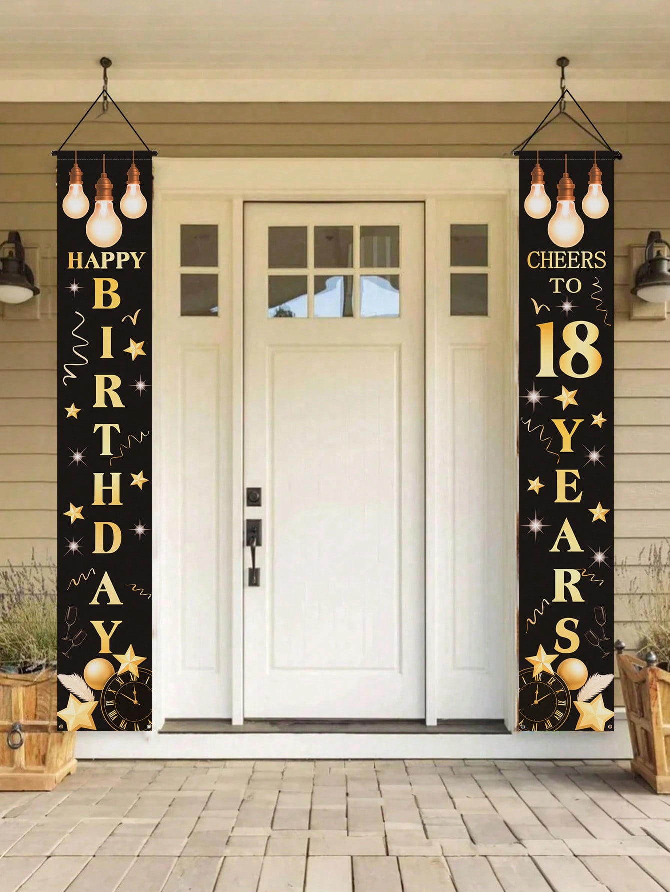Party Banner Gold - 1 paire de bannières de célébration