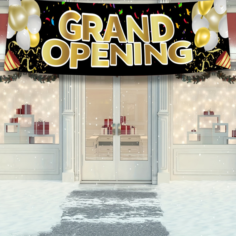 Party Event Supply Store - Bannière de grande ouverture VIKAMA, Panneau