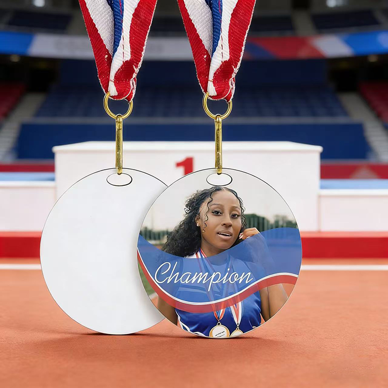 Event & Party Supply - Médaille personnalisée en MDF avec photo,
