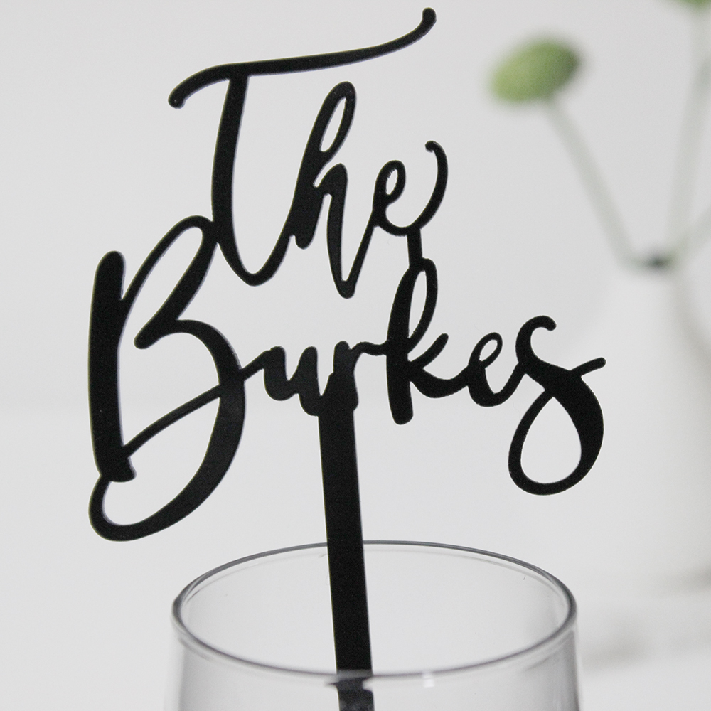 Centerpiece Stick - Bâtonnets à cocktail personnalisés avec nom,