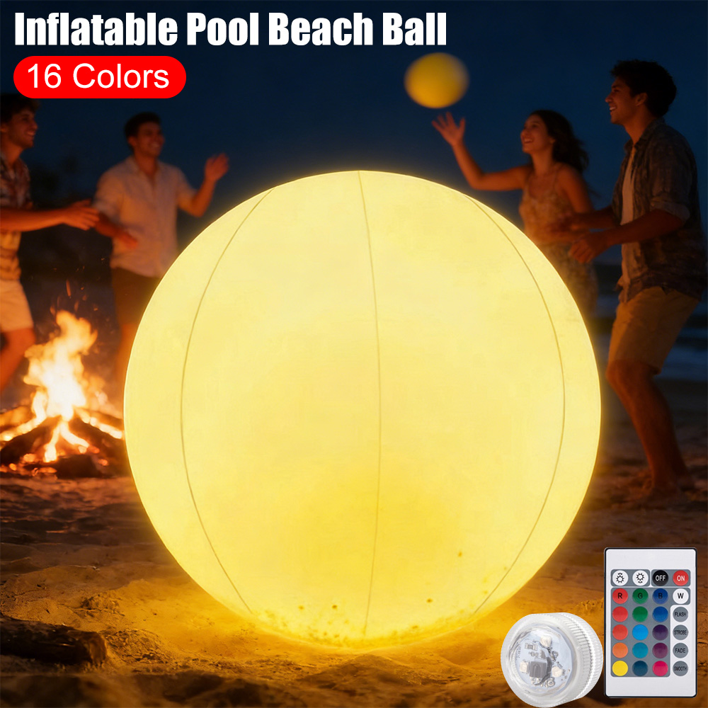 Led Balloon Light - Ballon de plage gonflable lumineux à