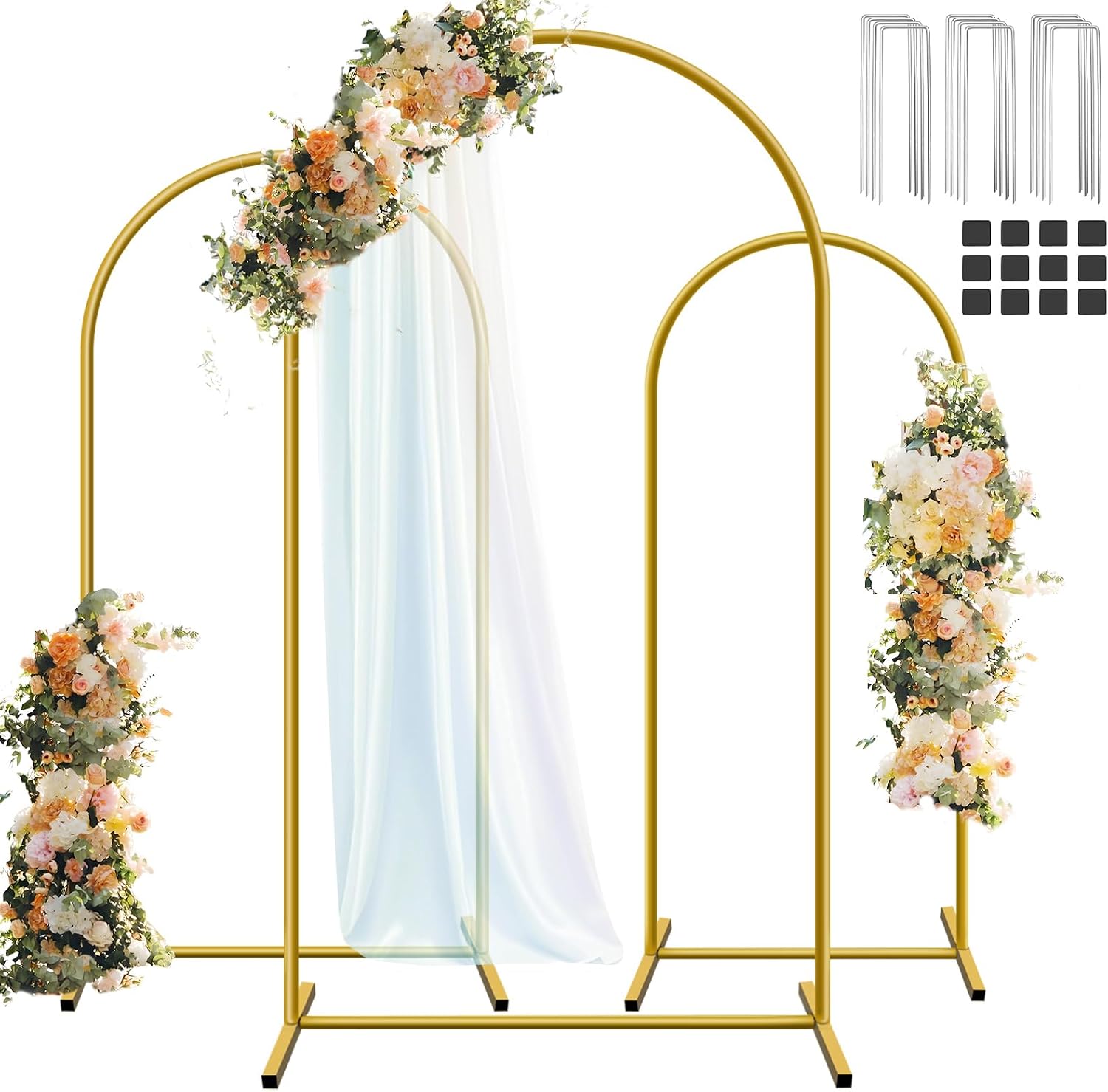 Balloon Arch Kit - Hemmotop Ensemble de 3 supports d'arche