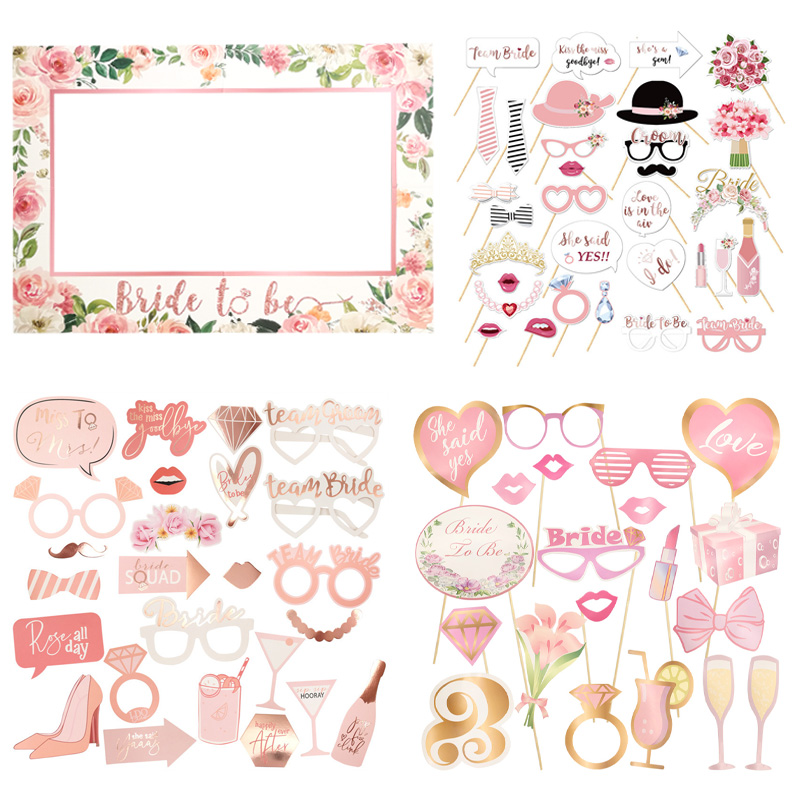 Photo Booth Frame - Accessoires de photomaton pour future mariée,
