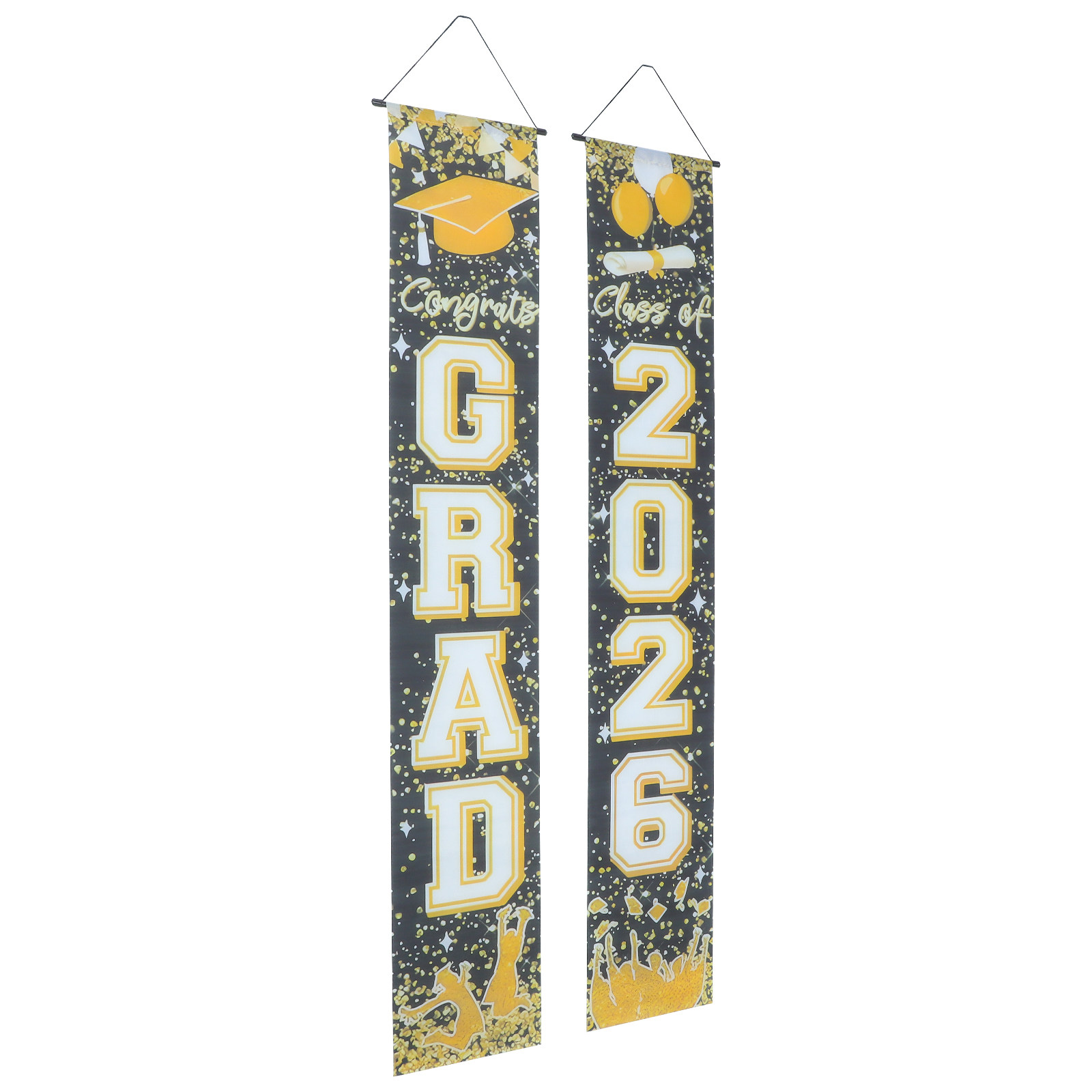 Party Banner Gold - 1 Paire de Bannières de Porte