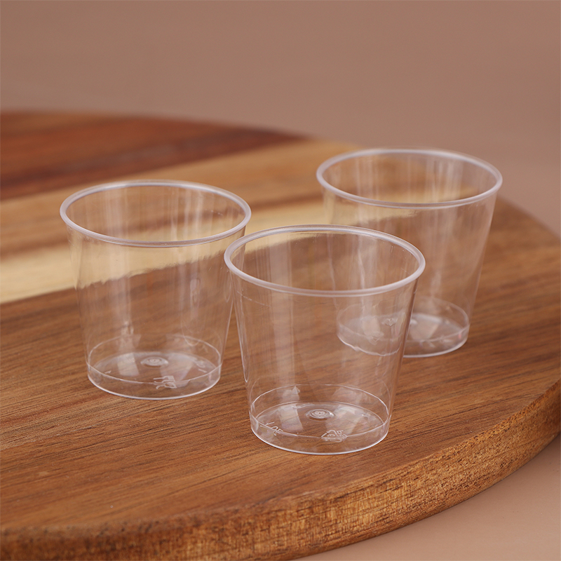 Plastic Cup 50Pcs - Mini gobelets en plastique transparent jetables