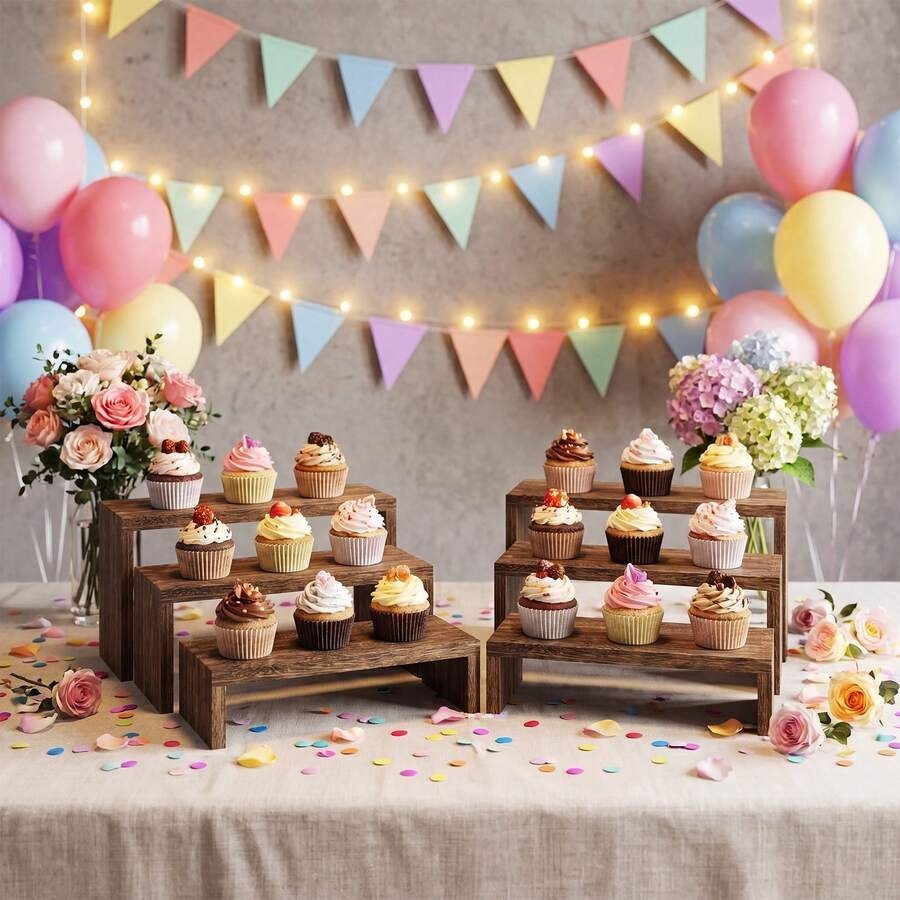 Cupcake Stand Tier - Lot de 6 supports de présentation