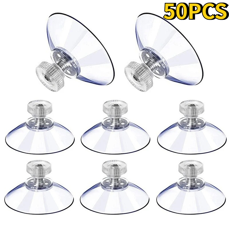 Plastic Cup 50Pcs - Ventouses rondes transparentes et résistantes de