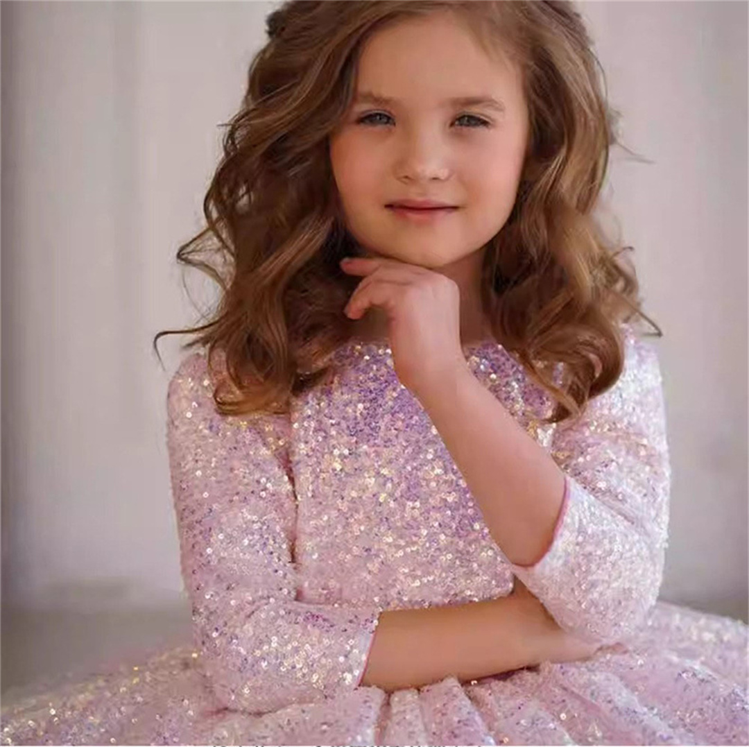 Robe de fille rose à paillette - Birthday Sash Glitter avis et prix