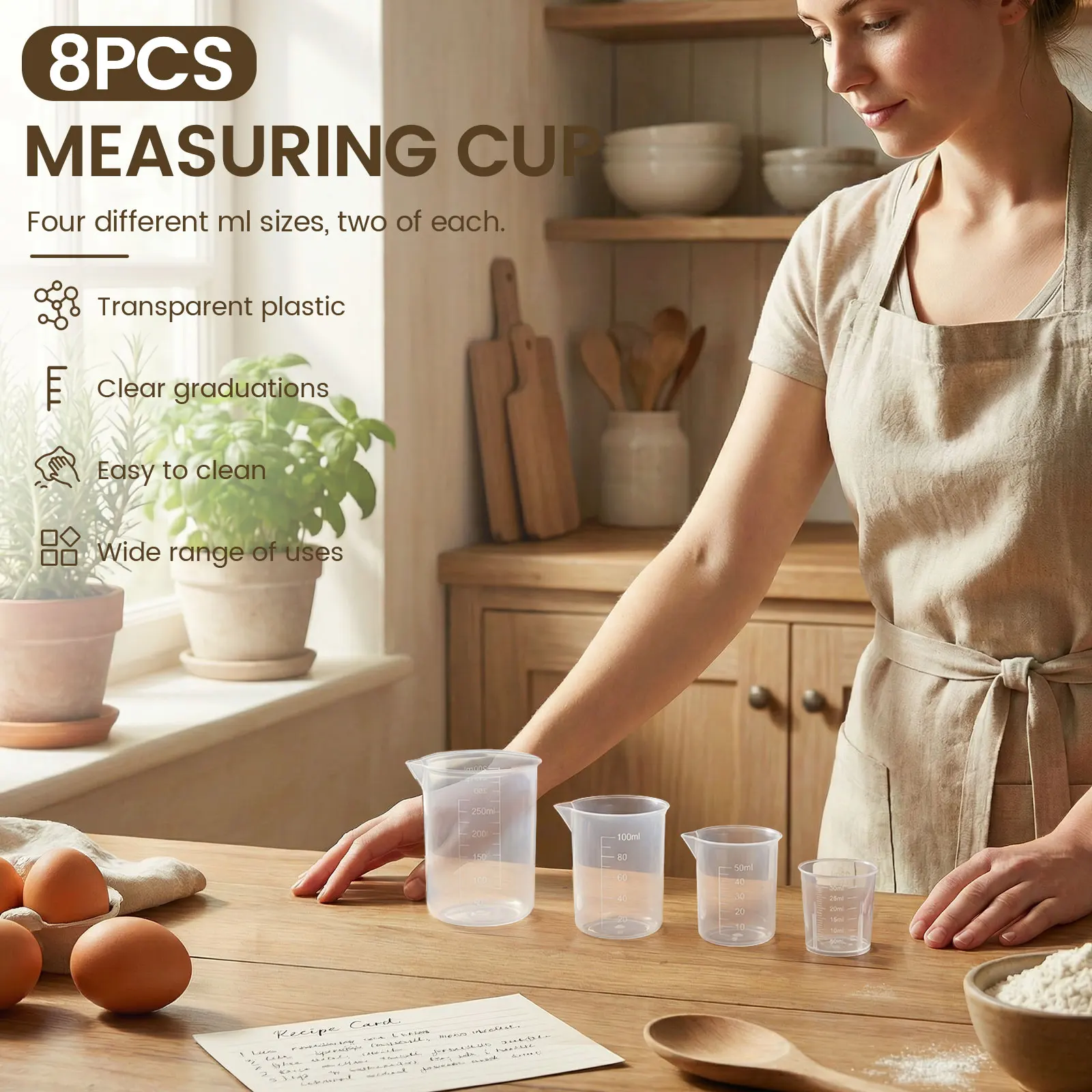 Ensemble de 8 tasses à mesurer - Plastic Cup 50Pcs avis et prix
