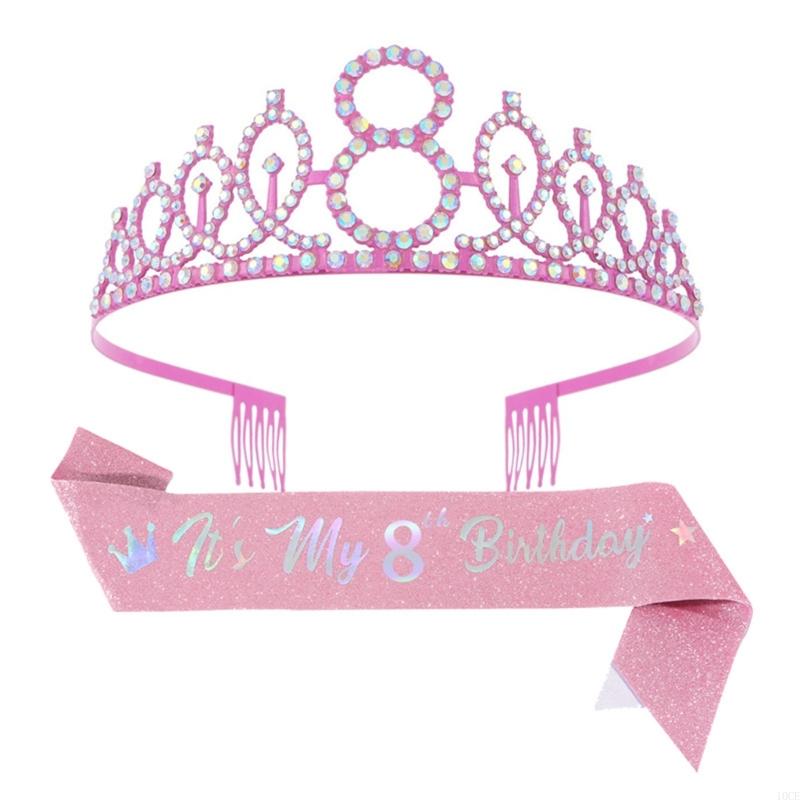 Ensemble diadèmes ceintures d' - Birthday Sash Glitter avis et prix