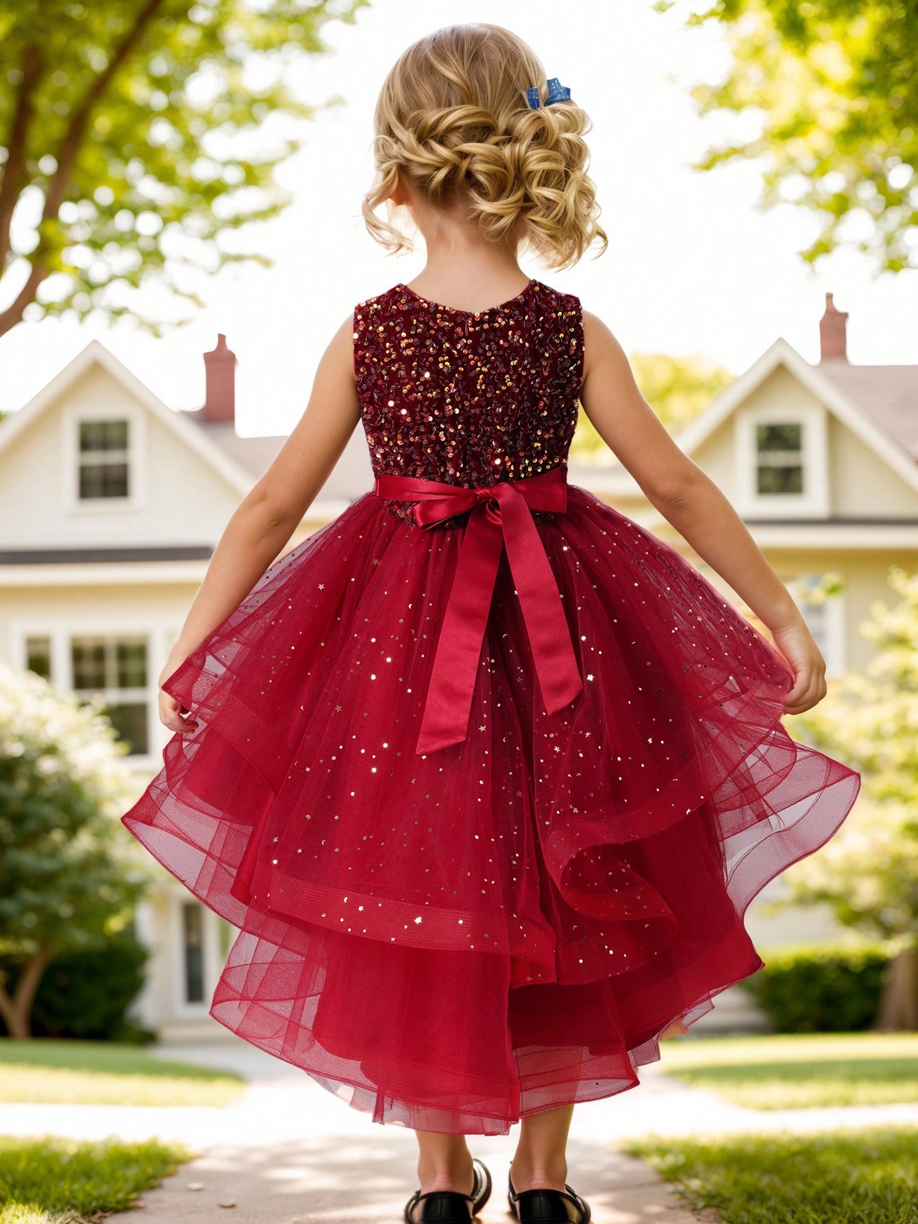 Robe de princesse à fleurs et  - Glitter Tablecloth avis et prix