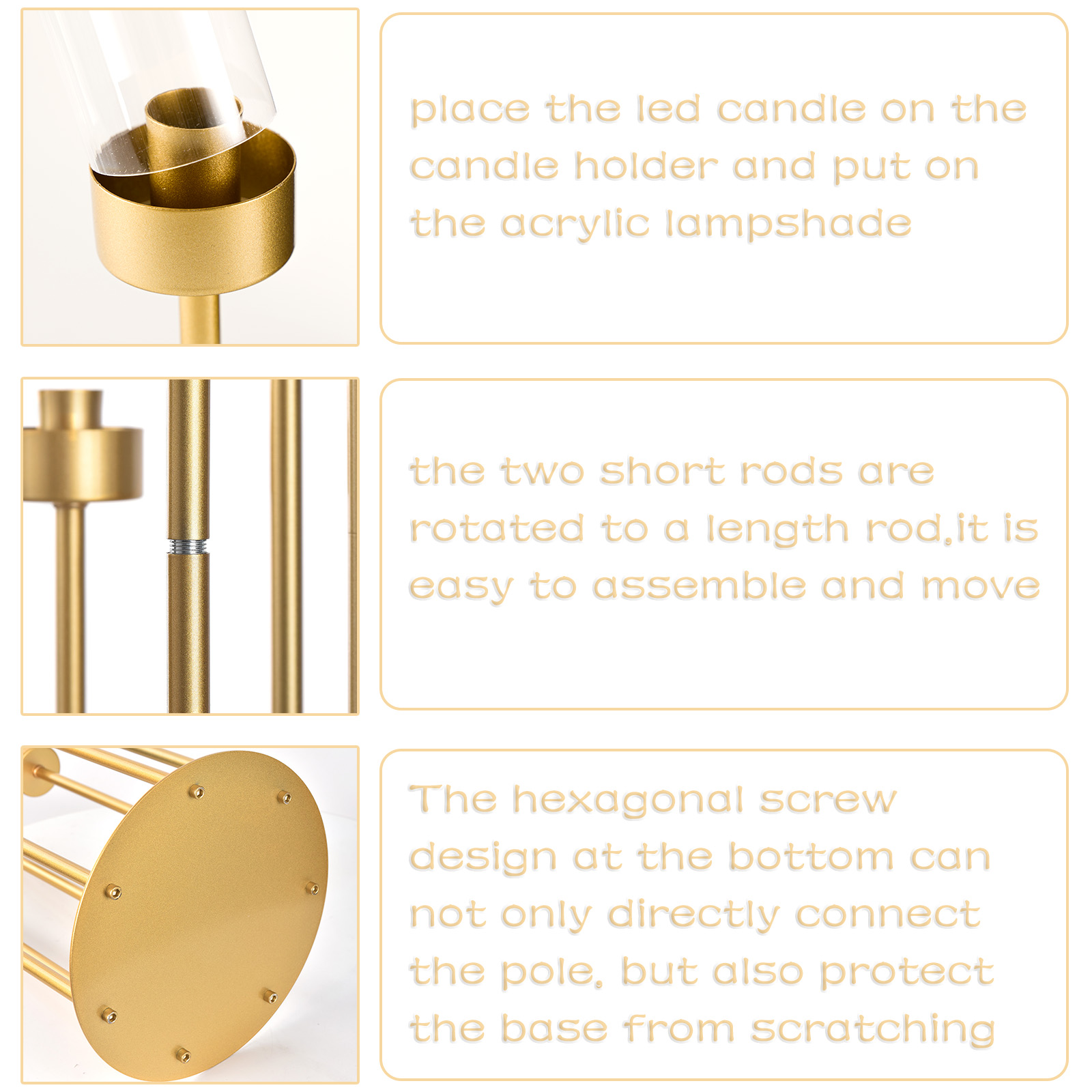 4 ensembles de chandeliers de  - Centerpiece Stick avis et prix
