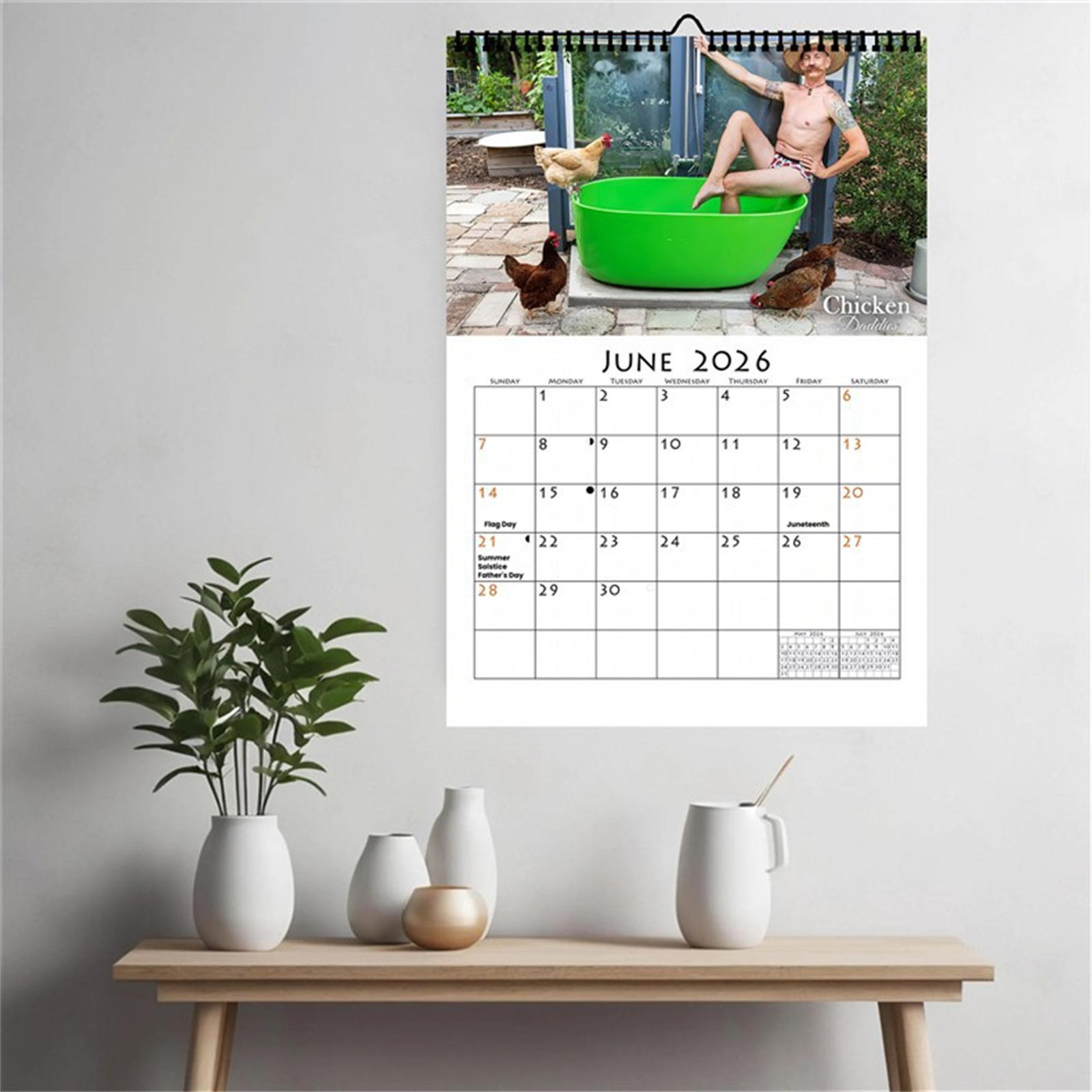 Calendrier mural poulet papa d - Event Support avis et prix