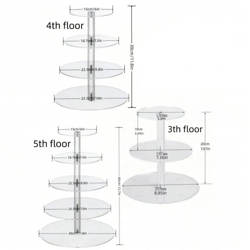 Porte-cupcake en acrylique tra - Cupcake Stand Tier avis et prix