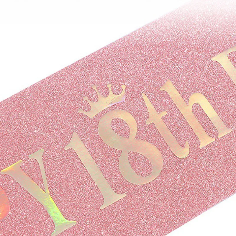 Ceinture à paillettes pour fil - Birthday Sash Glitter avis et prix