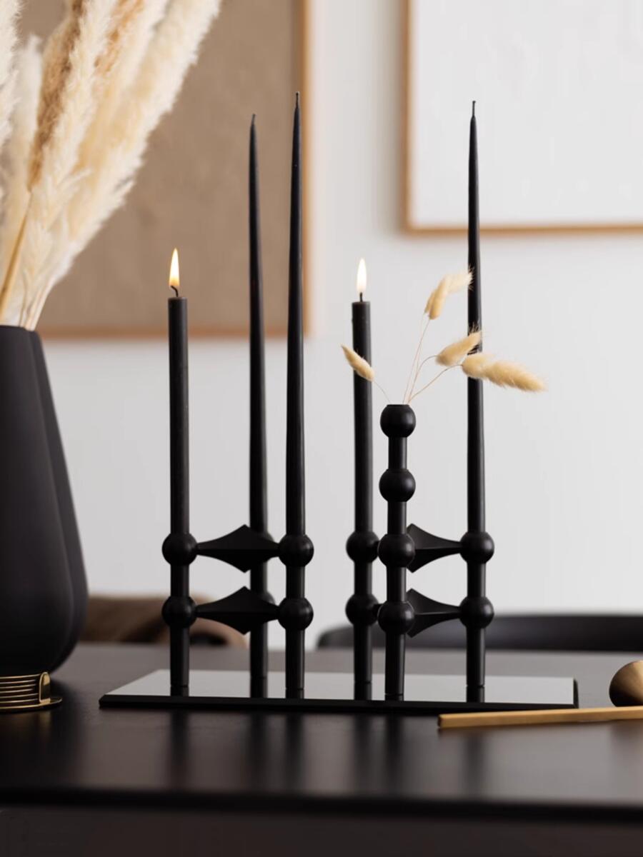 Candélabre en métal noir à str - Centerpiece Stick avis et prix
