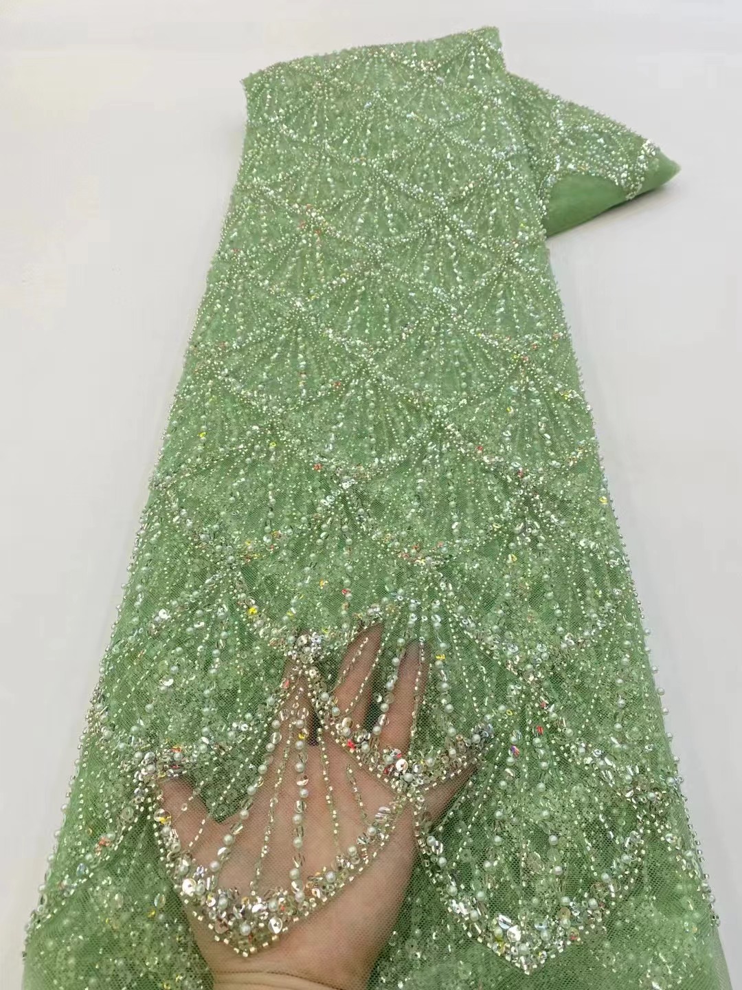Tissu en dentelle de tulle afr - Glitter Tablecloth avis et prix