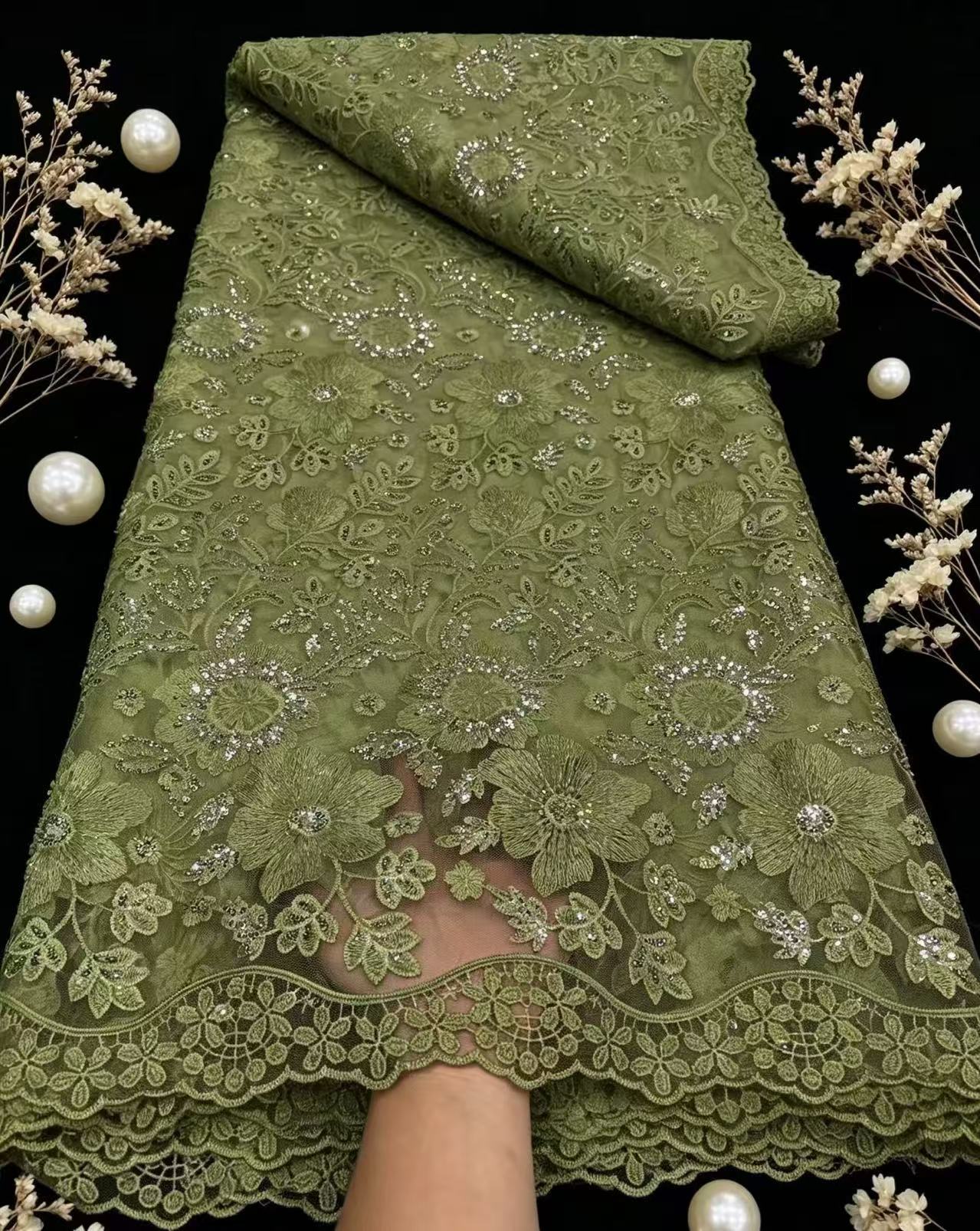 Tissu en dentelle de tulle fra - Glitter Tablecloth avis et prix
