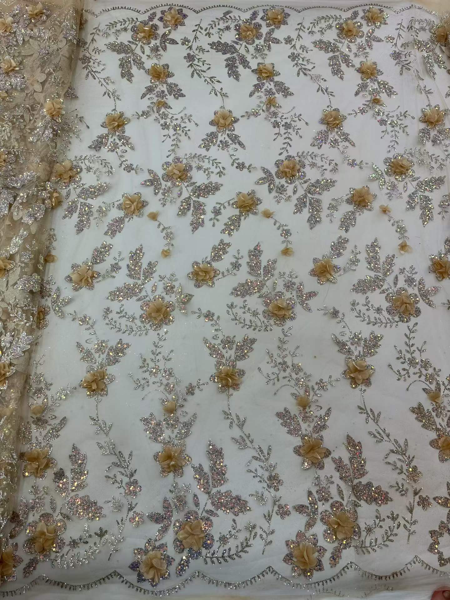 Tissu de dentelle africaine br - Glitter Tablecloth avis et prix