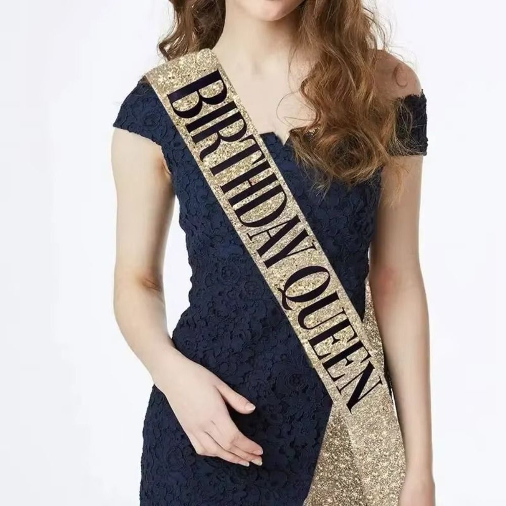 Lot de 2 couronnes d'anniversa - Birthday Sash Glitter avis et prix