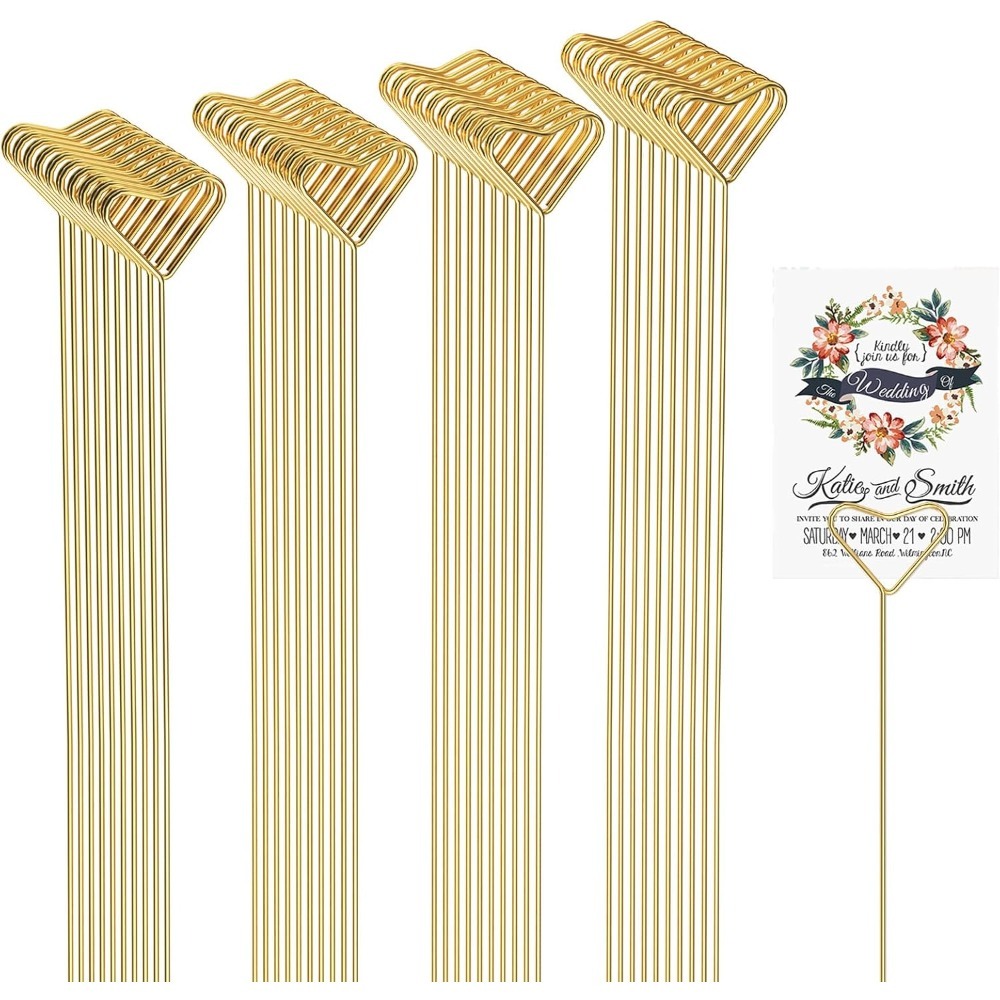 40 porte-cartes en métal en fo - Centerpiece Stick avis et prix