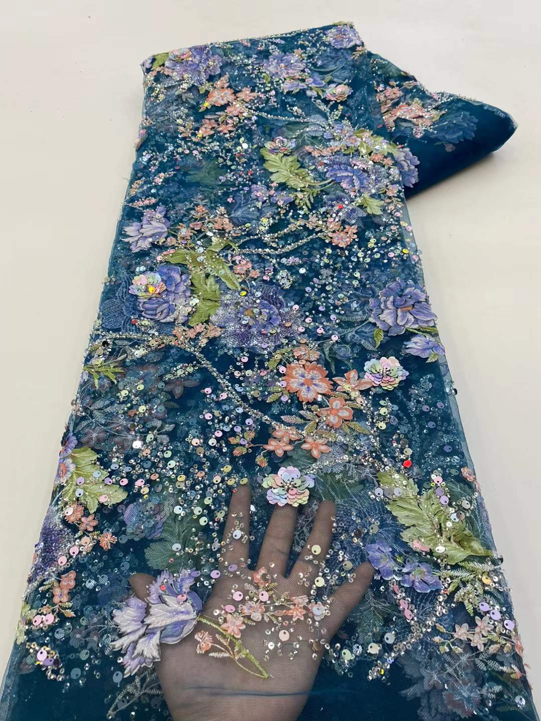 Tissu de dentelle africaine 20 - Glitter Tablecloth avis et prix