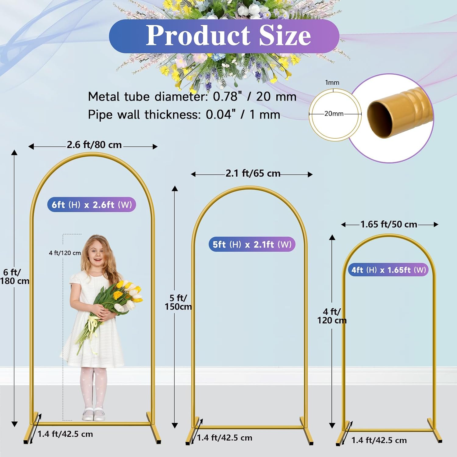 Hemmotop Ensemble de 3 support - Balloon Arch Kit avis et prix