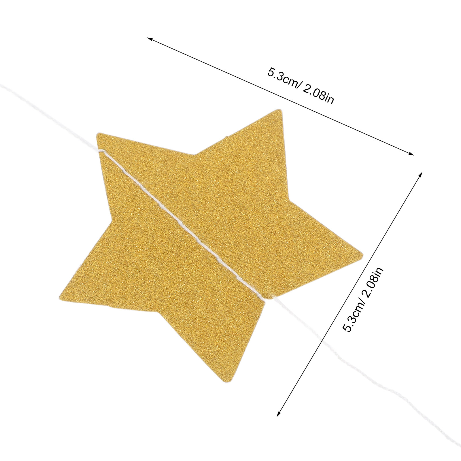 Lot de 2 guirlandes étoiles do - Party Banner Gold avis et prix