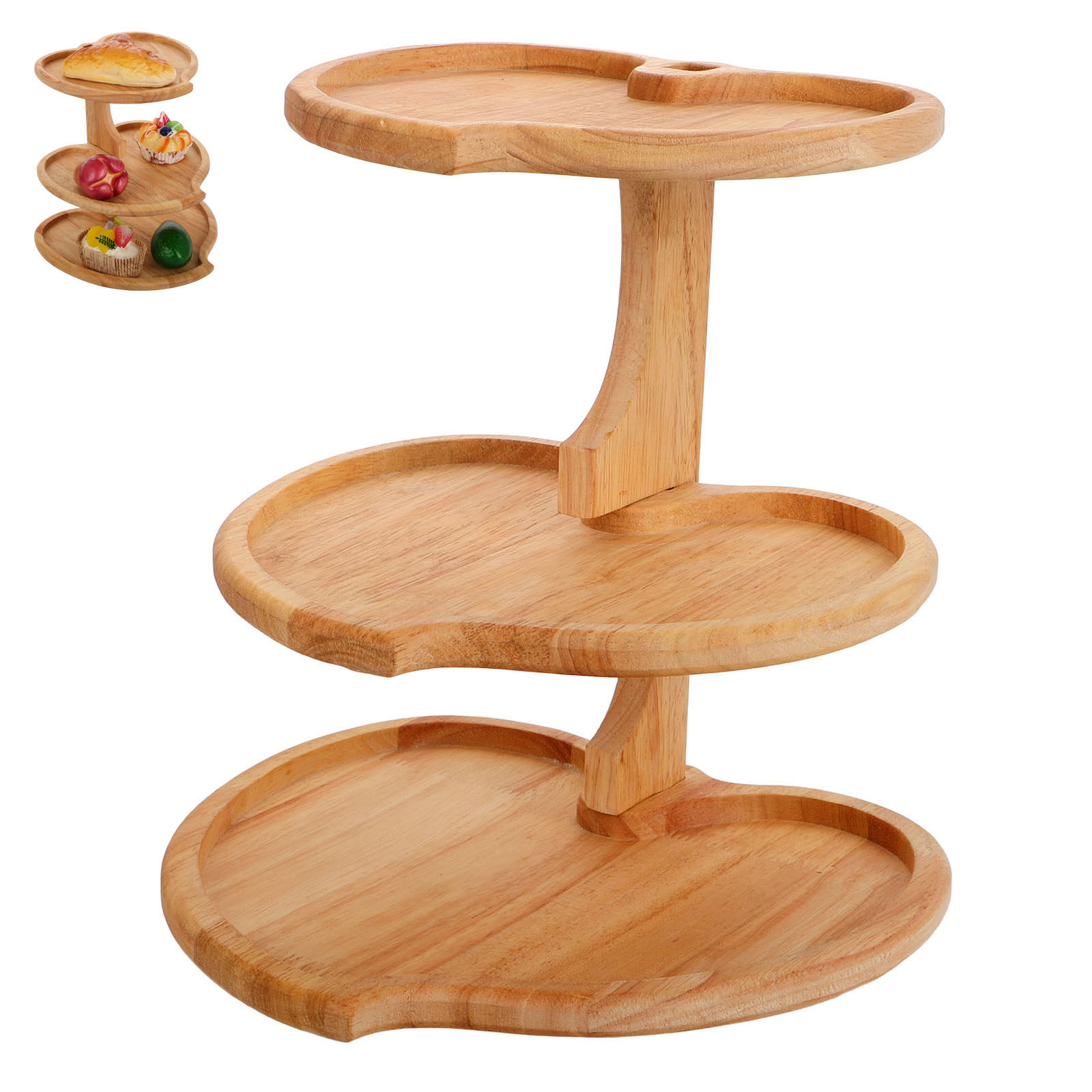 Plateau de service en bois à 3 - Cupcake Stand Tier avis et prix