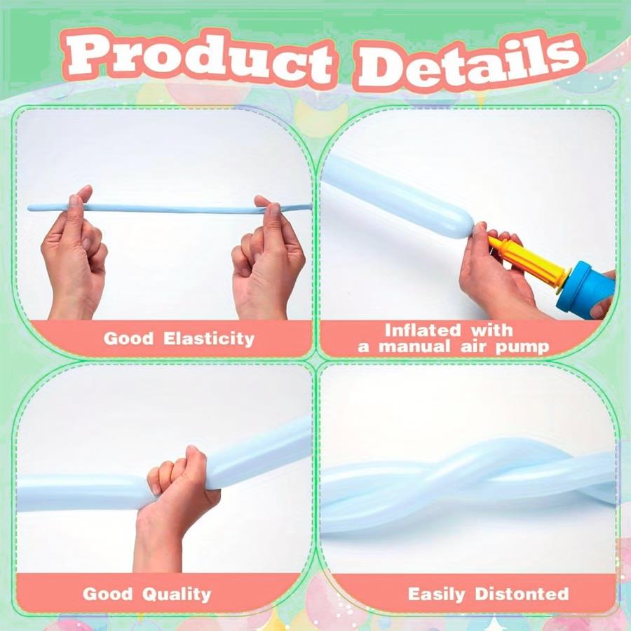 Lot de 101/201 ballons longs a - Balloon Pump Hand avis et prix