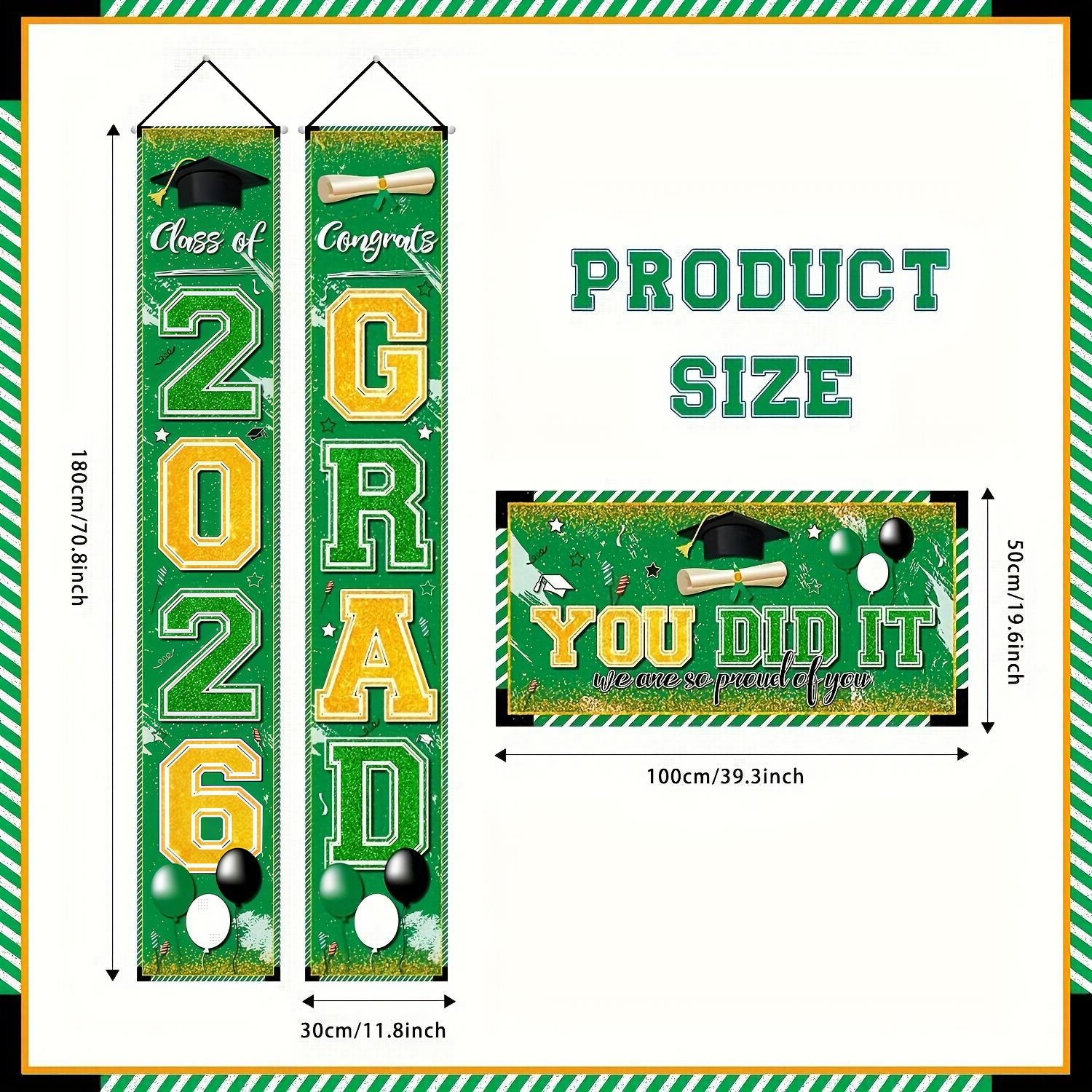 Bannière Vert & Or pour la Rem - Party Banner Gold avis et prix
