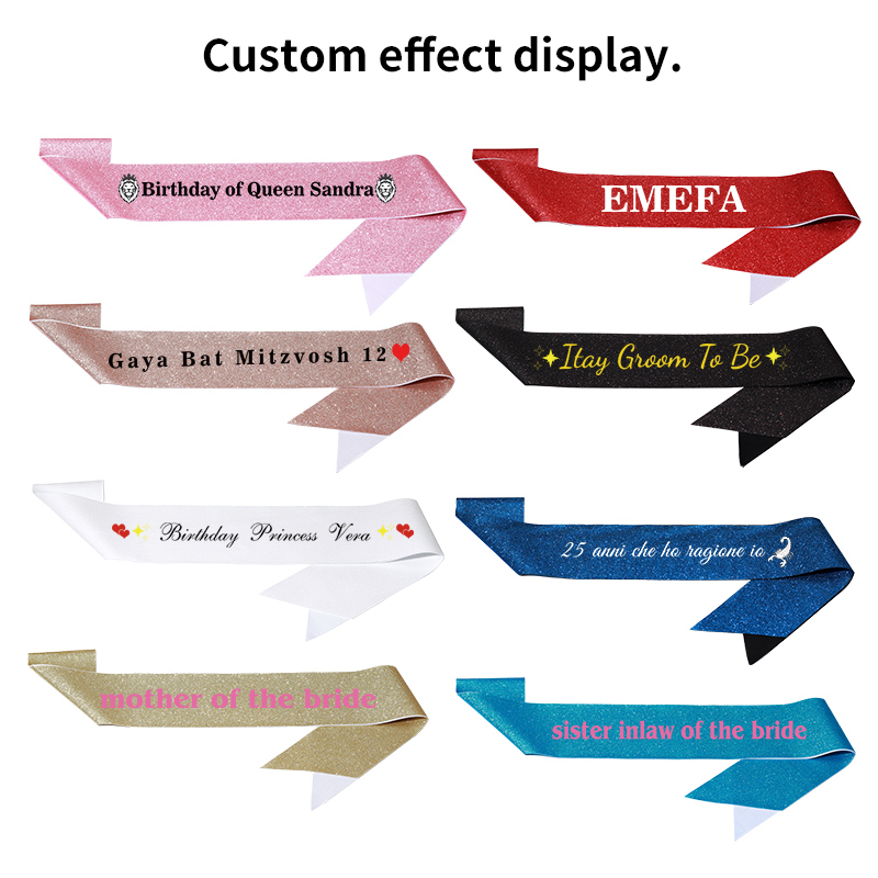 Bricolage personnalisé paillet - Birthday Sash Glitter avis et prix