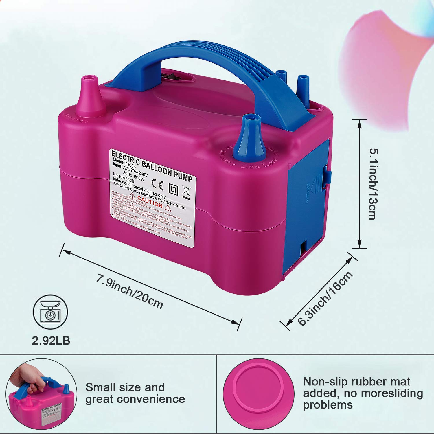 Pompe à ballons électrique por - Balloon Pump Hand avis et prix